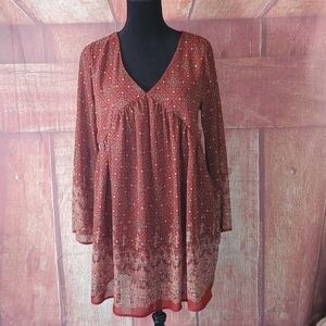 Peppermint Geometric Mini Dress